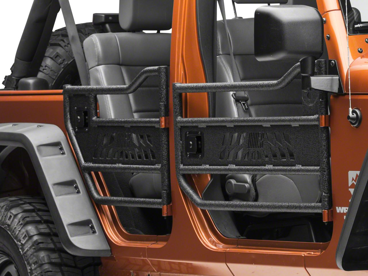 4-Door Set Off Road Front & Rear Tubular Doors Compatible with 2007-2018 Jeep Wrangler JK 